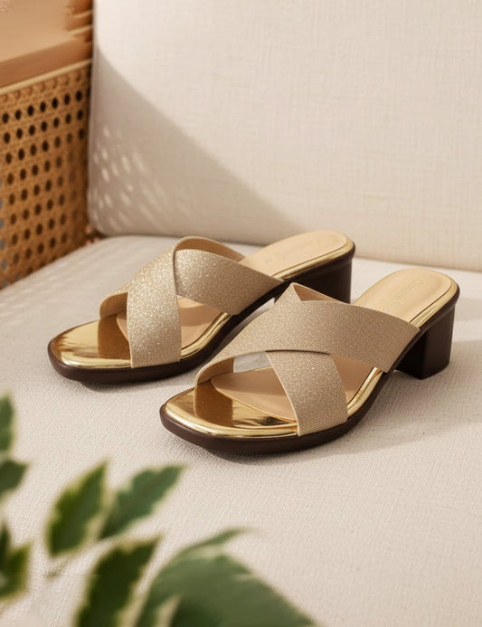 Golden Slippers for Women