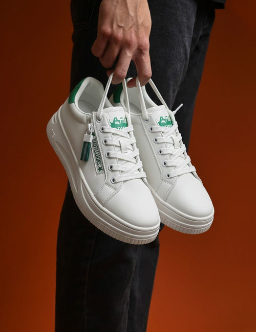 Green & White Sneakers