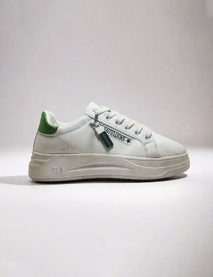 Green & White Sneakers