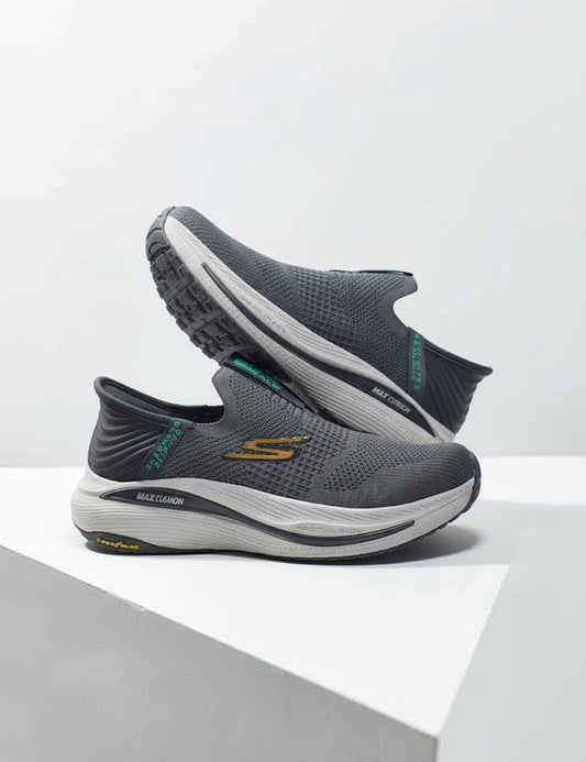 Grey Skechers Mens Hands Free Slip-ins