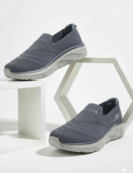 Grey Skechers Mens Hands Free Slip-ins