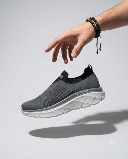 Grey Skechers Mens slip-on Handsfree