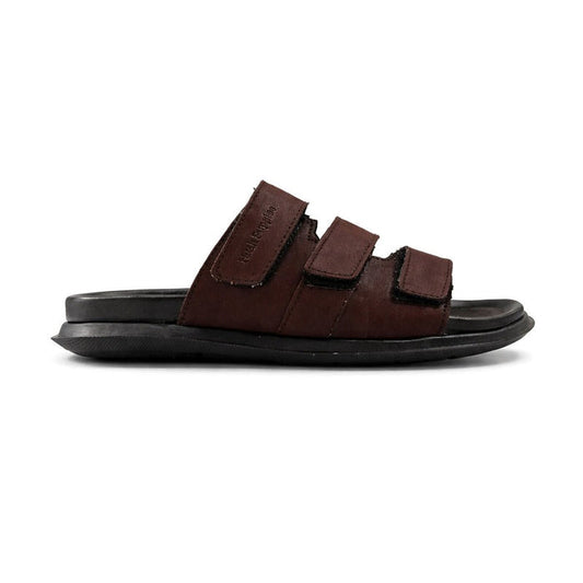 Hush Puppies Men's Brown Sandal with Velcro/straped Comfort