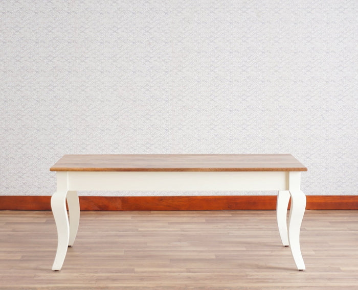 Mumbai Solid Wood Coffee Table - Coffee Table - Furniselan - Frosty White