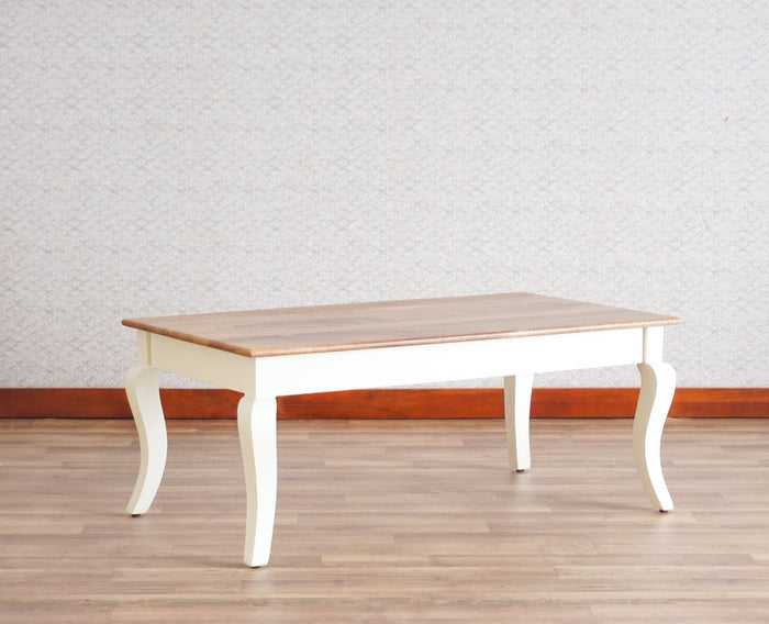 Mumbai Solid Wood Coffee Table - Coffee Table - Furniselan - Frosty White