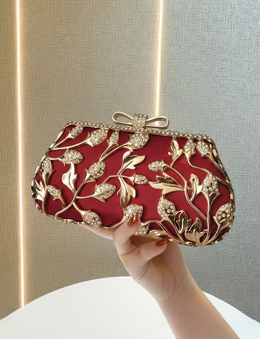 Red Fancy Clutch