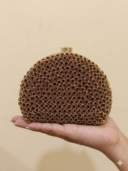 Red & Gold | clutch for bridal