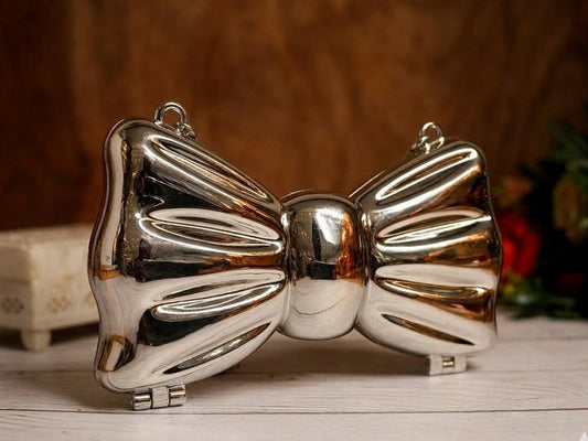 Silver Fancy Clutch