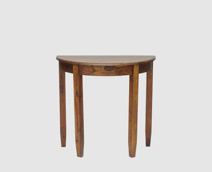Srinagar Solid Wood Study Table Cum Console Table - Study Table - Furniselan - Teak-Finish