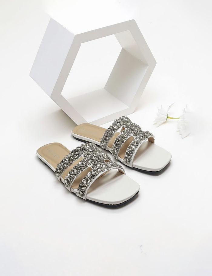 White Slippers for Women